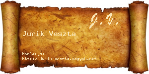 Jurik Veszta névjegykártya
